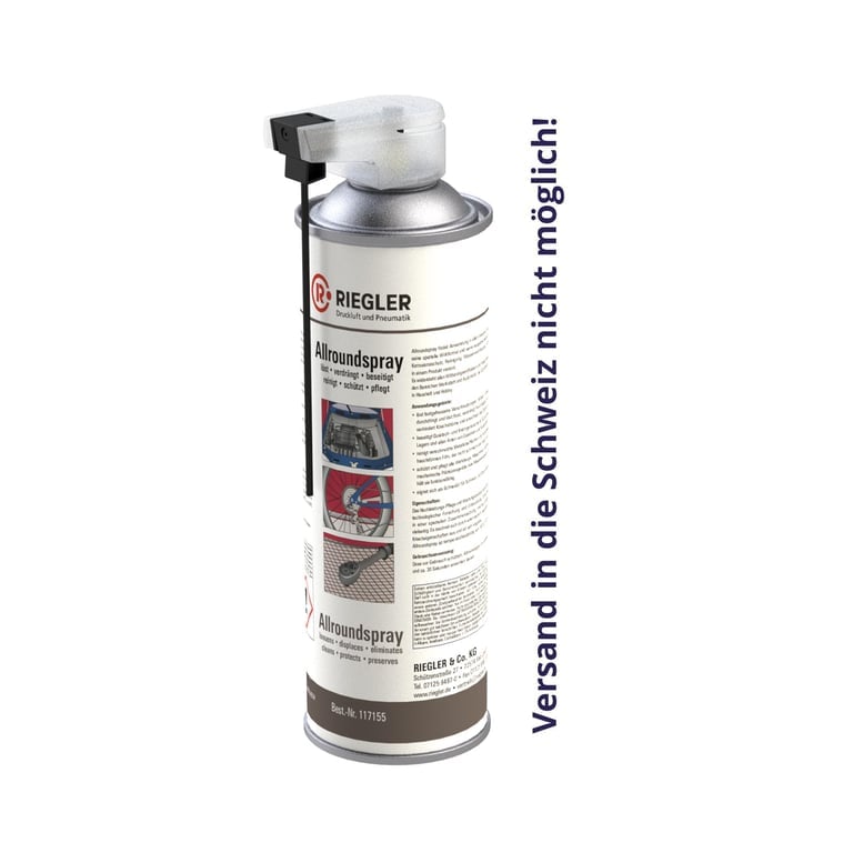 Riegler 117155 Allroundspray, ohne PTFE, Multidüse, 500 ml
