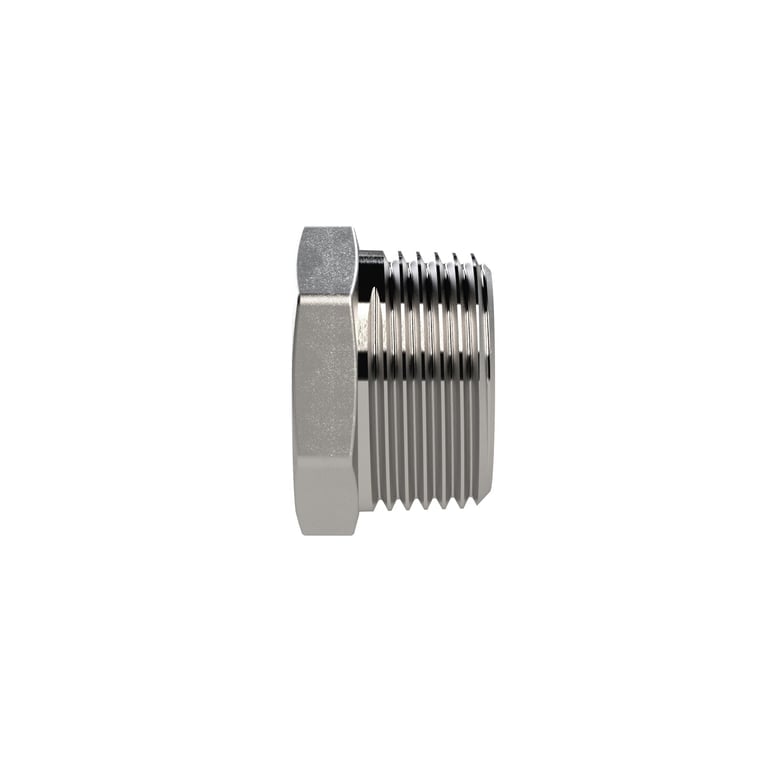 Riegler 118580 Verschlussstopfen, Sechskant, R 1, AG, SW 35, ES 1.4408 - Bild 2