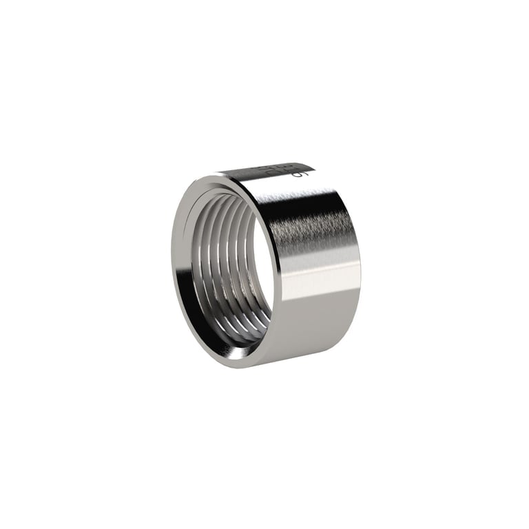 Riegler 118735 Muffe, rund, kurz, Rp 1 1/4, Edelstahl 1.4408 - Bild 1