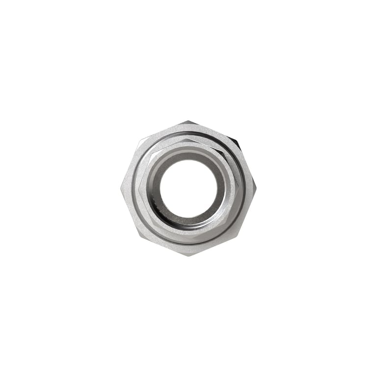 Riegler 118863 lös. Doppelgew.nippel, flachdicht., G 1/4, I/A, SW 30, ES 1.4408 - Bild 3