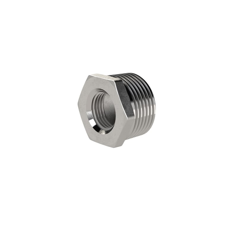 Riegler 119054 Reduziernippel, G 3/4 AG, 3/8 IG, SW 28, ES 1.4408 - Bild 1