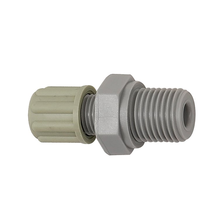 Riegler 110771 Gerade Einschraubverschraubung, G 3/8 a., für Schlauch 4/6 mm, PA - Bild 1
