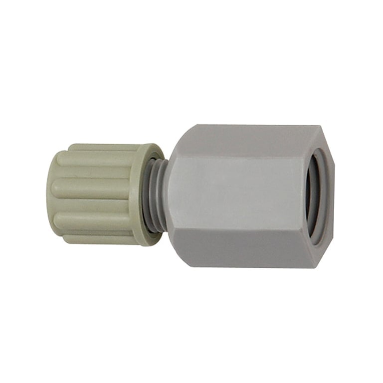 Riegler 110784 Gerade Aufschraubverschraubung G 1/4 i., für Schlauch 6/8 mm, PA - Bild 1