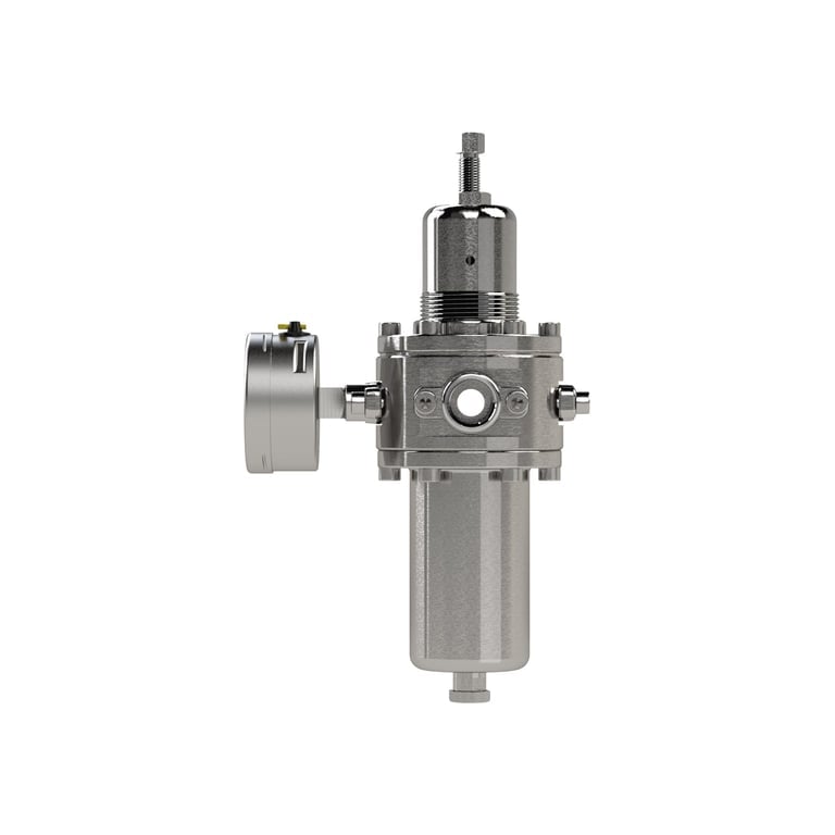 Riegler 129274 Edelstahl-Filterregler 1.4404, rücksteuerbar, G 1/2, 1,0 - 15 bar - Bild 2