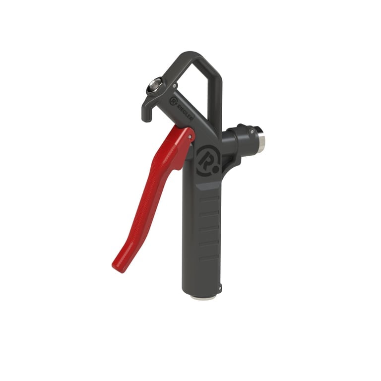 Riegler 129365 Blaspistole, Kunstst., o. Düse, ob. anschließb., G 1/4 IG - Bild 1