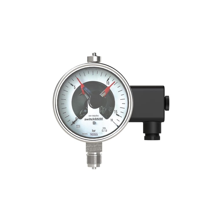 Riegler 129751 Kontaktmanometer, G 1/2 radial unten, Messber. 0-160,0 bar, Ø 100 - Bild 3