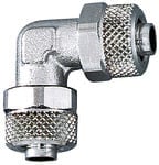 Riegler 110579 Winkelverbinder, für Schlauch 5/3 mm, SW 8, Messing vernickelt - Bild 1