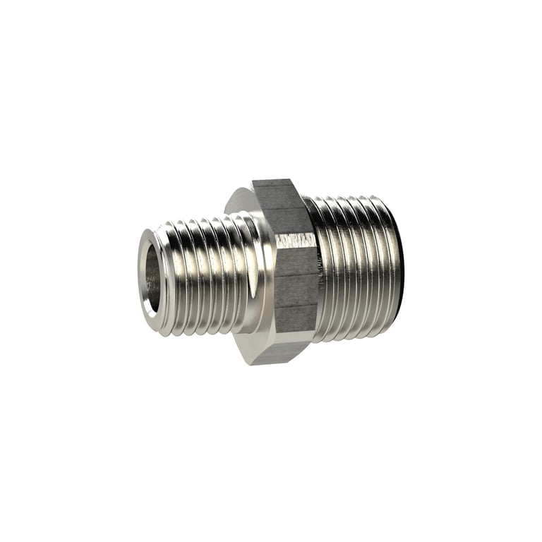 Riegler 134804 Doppelgewindenippel kon., R 1 1/4 a., R 1 1/2 a., SW 50, MS vern. - Bild 1