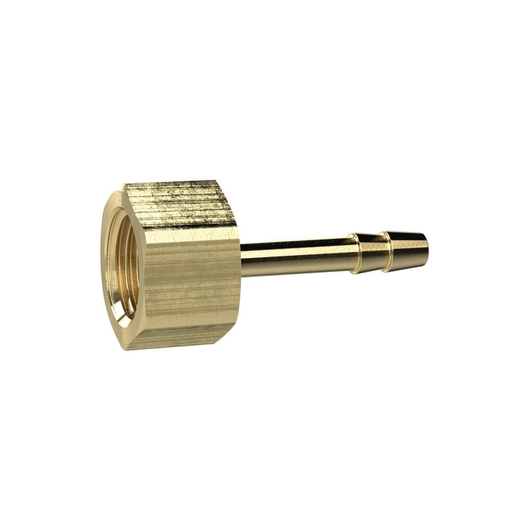 Riegler 134816 Aufschraubschlauchtülle, G 1/8, für Schlauch LW 4 mm, SW 14, MS - Bild 1