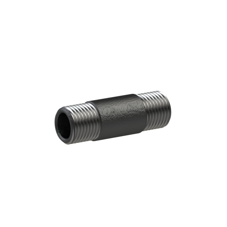 Riegler 135403 Rohrdoppelnippel 23, AG/AG, R 1 1/2, Länge 150,0 mm, DIN EN 10241 - Bild 1