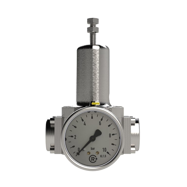 Riegler 136430 Edelstahl-Druckregler, 1.4404, nicht rückst., G 1, 0,5 - 8 bar - Bild 2