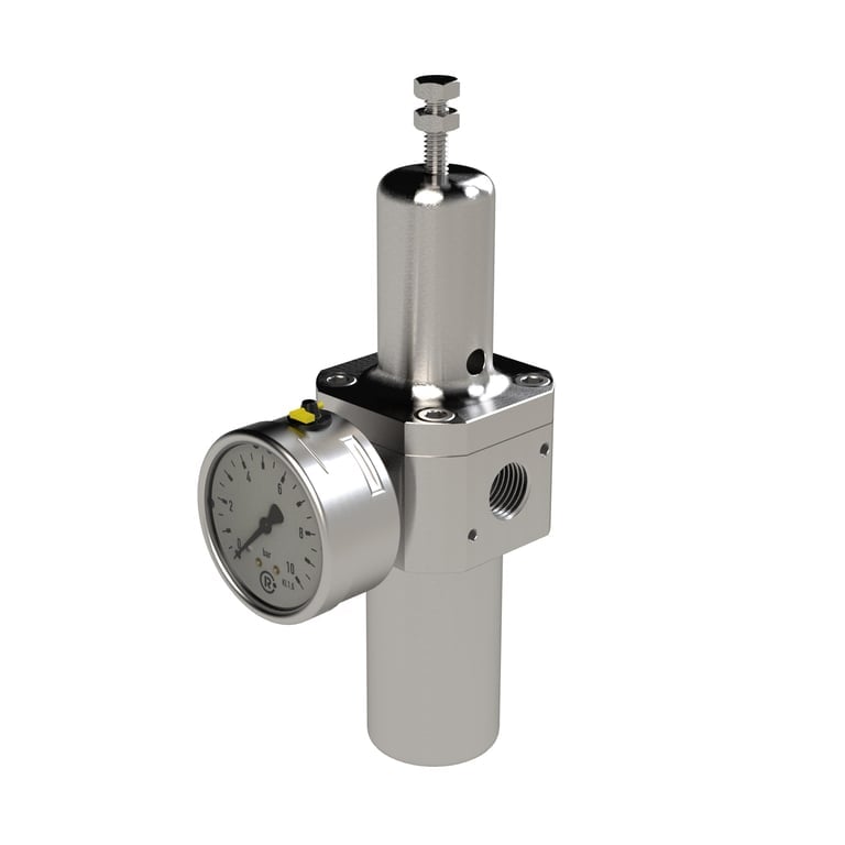 Riegler 136595 Edelstahl-Filterregler 1.4404, rücksteuerbar, G 3/8, 1,0 - 17 bar - Bild 1