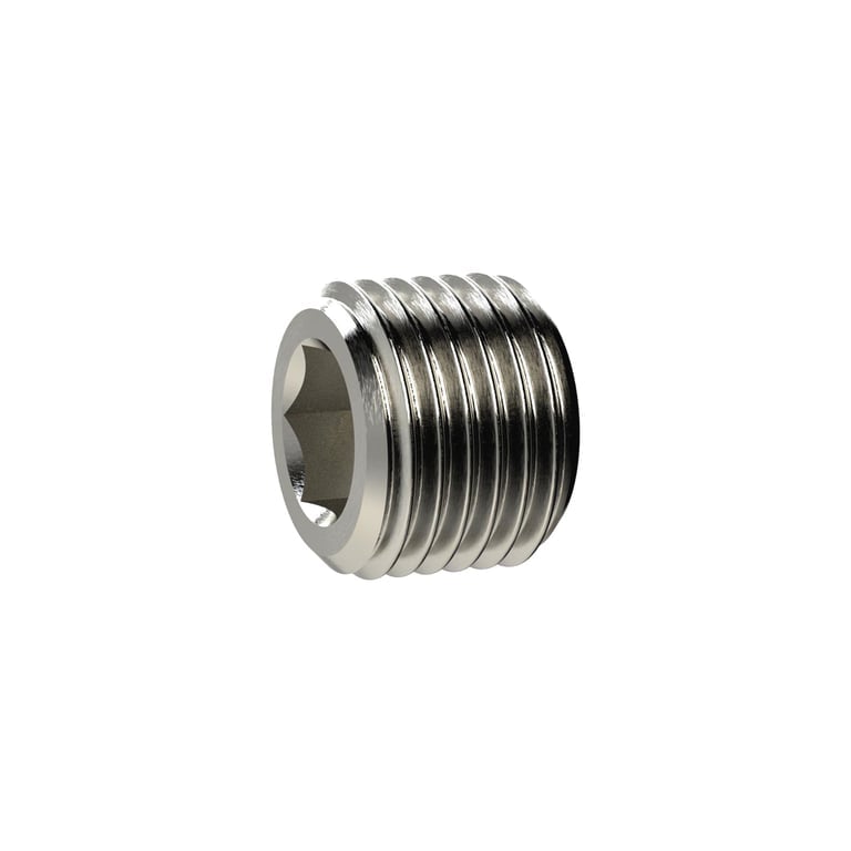 Riegler 136443 Verschlussschraube, Innensechskant, o. Bund, M14x1,5, MS vern. - Bild 1