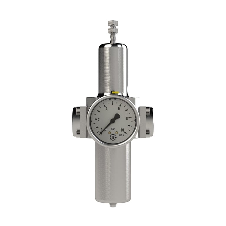 Riegler 136637 Edelstahl-Filterregler 1.4404, rücksteuerbar, G 1, 1,0 - 17 bar - Bild 2