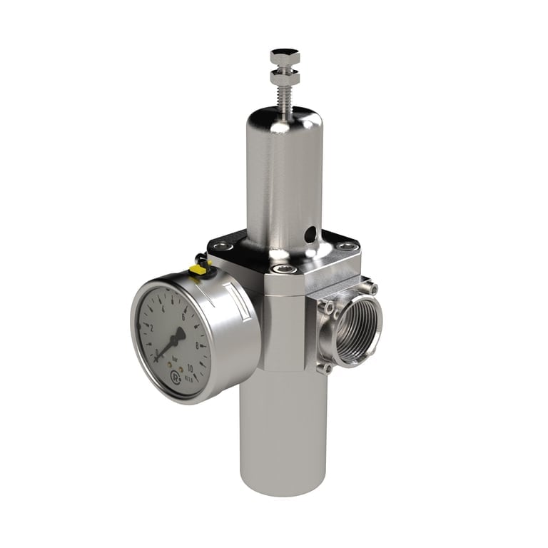 Riegler 136637 Edelstahl-Filterregler 1.4404, rücksteuerbar, G 1, 1,0 - 17 bar - Bild 1