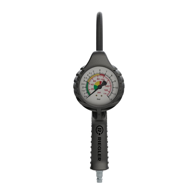 Riegler 136800 Stand.-Handreifenfüllmesser MS, Mano Ø 80 mm, ungeeicht, 0-12 bar - Bild 3