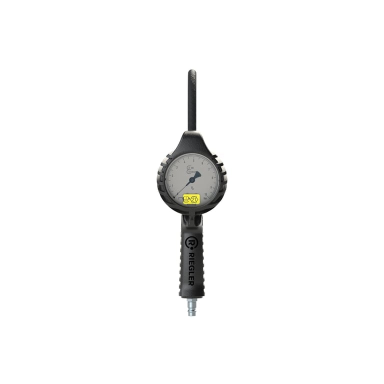 Riegler 137581 Stand.-Handreifenfüllmesser QS, Mano Ø 80 mm, geeicht, 0 - 12 bar - Bild 2
