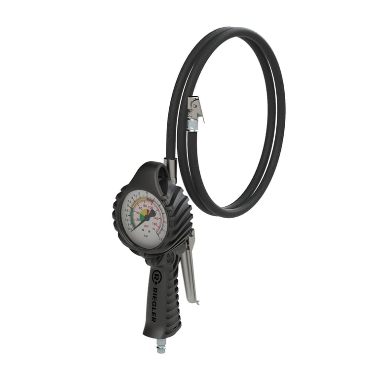 Riegler 137626 Stand.-Handreifenfüllmesser MS, Mano Ø 80 mm, ungeeicht, 0-12 bar - Bild 1