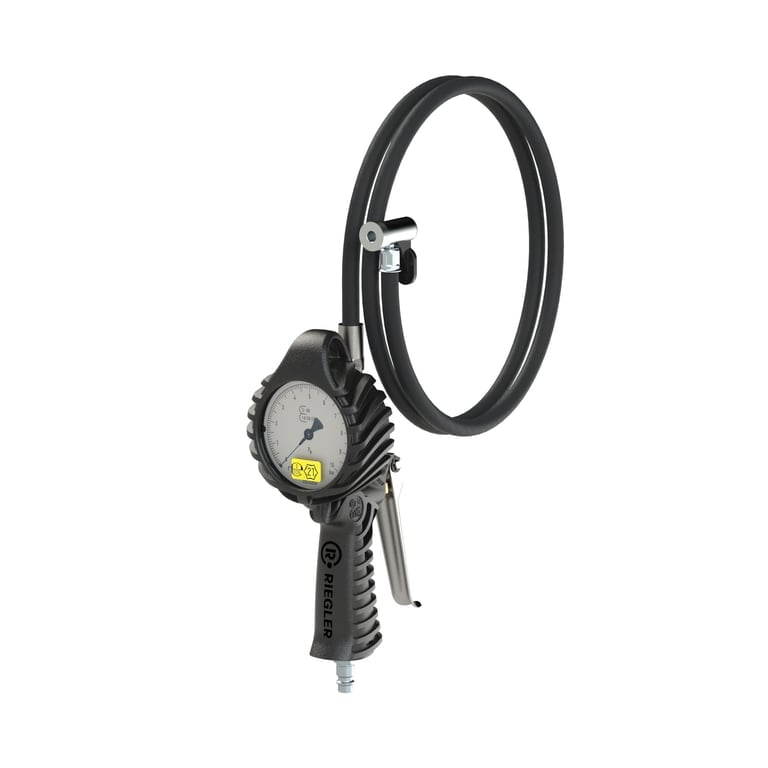 Riegler 137642 Stand.-Handreifenfüllmesser HS, Mano Ø 80 mm, geeicht, 0 - 12 bar - Bild 1