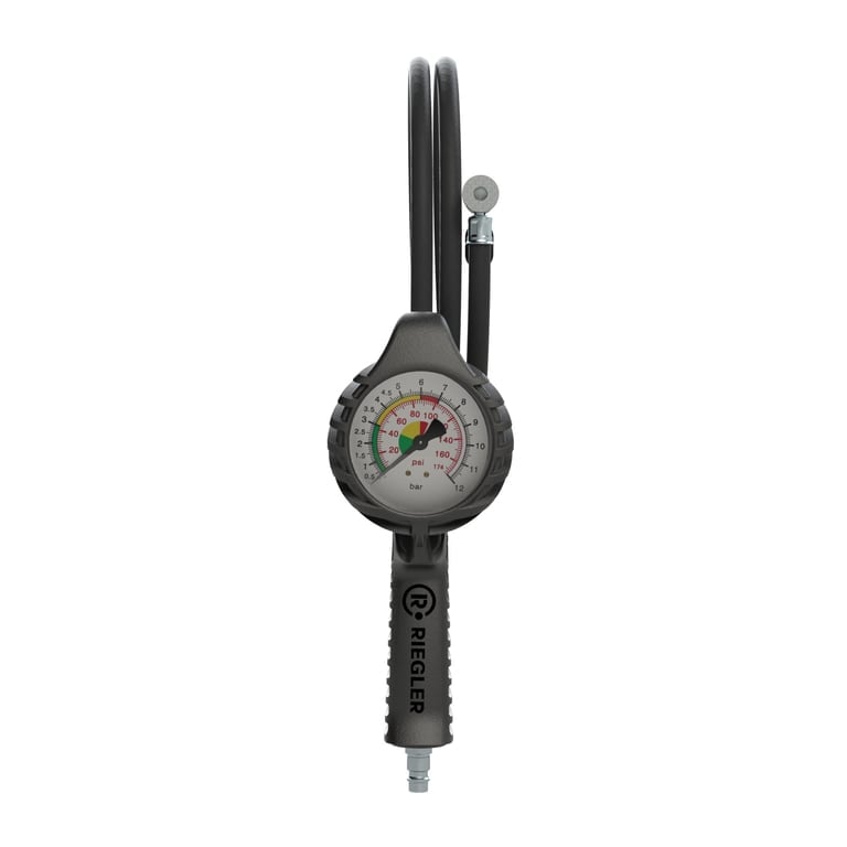 Riegler 137643 Stand.-Handreifenfüllmesser HS, Mano Ø 80 mm, ungeeicht, 0-12 bar - Bild 2