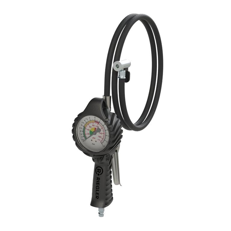 Riegler 137643 Stand.-Handreifenfüllmesser HS, Mano Ø 80 mm, ungeeicht, 0-12 bar - Bild 1