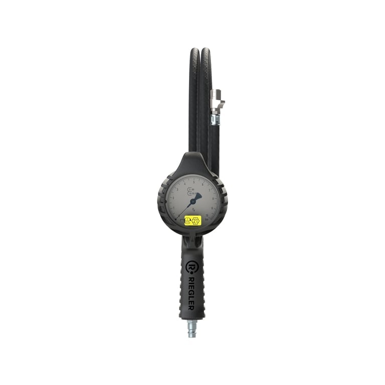 Riegler 137647 Stand.-Handreifenfüllmesser QS, Mano Ø 80 mm, geeicht, 0 - 12 bar - Bild 2