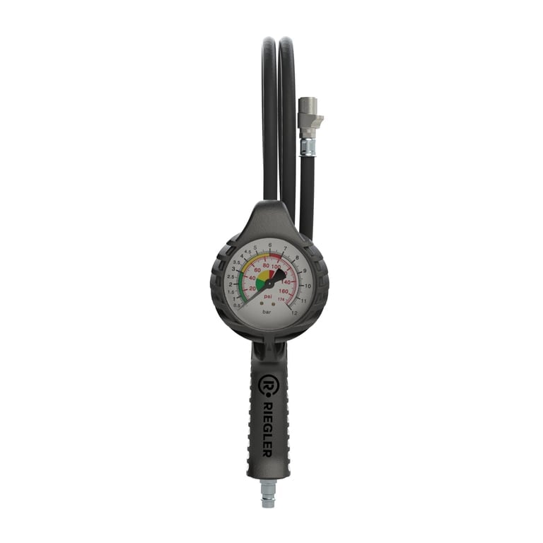 Riegler 137648 Stand.-Handreifenfüllmesser QS, Mano Ø 80 mm, ungeeicht, 0-12 bar - Bild 2