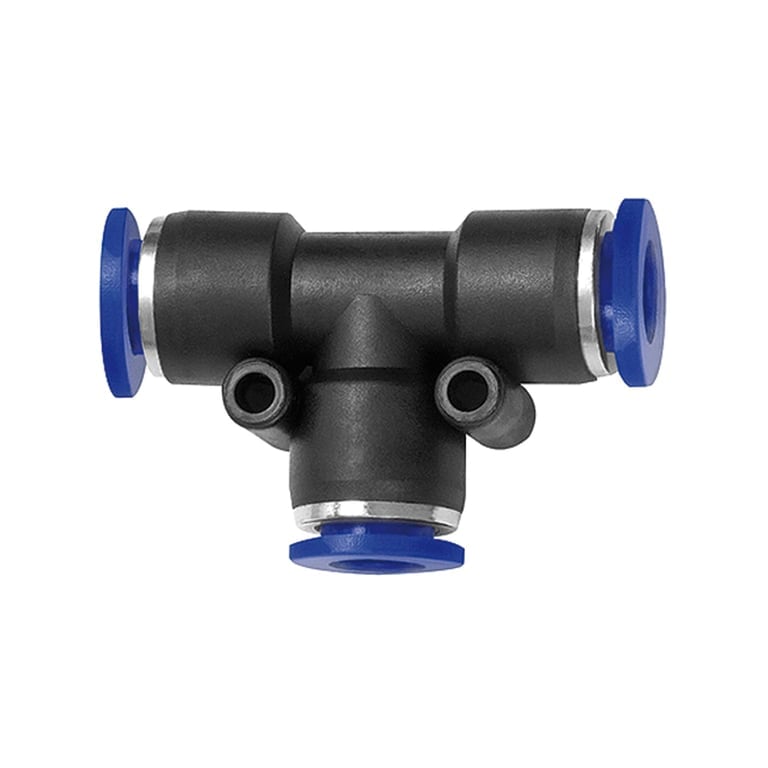 Riegler 109836 T-Steckverbindung »Blaue Serie«, reduzierend, Schlauch-Ø 2x6/1x8 - Bild 1