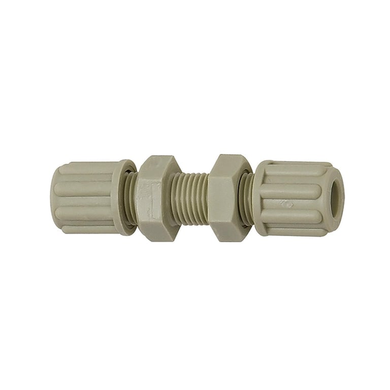 Riegler 110892 Gerade Schottverbindung, M10x1,0, für Schlauch 4/6 mm, SW 14, PP - Bild 1