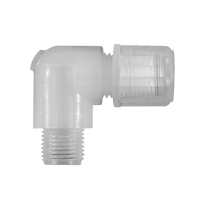 Riegler 110916 Winkel-Einschraubverschraubung G 1/8 a., für Schlauch 6/8 mm, PFA - Bild 1