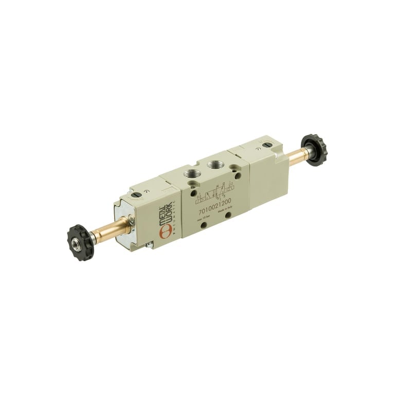 Riegler 145707 5/2-Wegeventil, elektropneumatisch, bistabil, G 1/8 - Bild 1