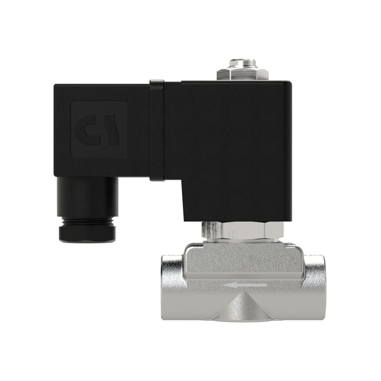 Riegler 146068 2/2 MV, NC, ES, G1/4, DN 4,0, PN 0-8, FPM, direktg., 24V DC - Bild 2