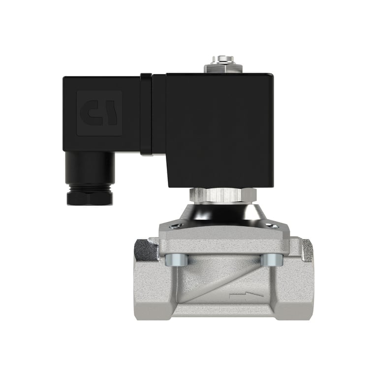 Riegler 146072 2/2 MV, NC, ES, G1/2, DN13, PN 0-12, FPM, zwangsg., 24V DC - Bild 2