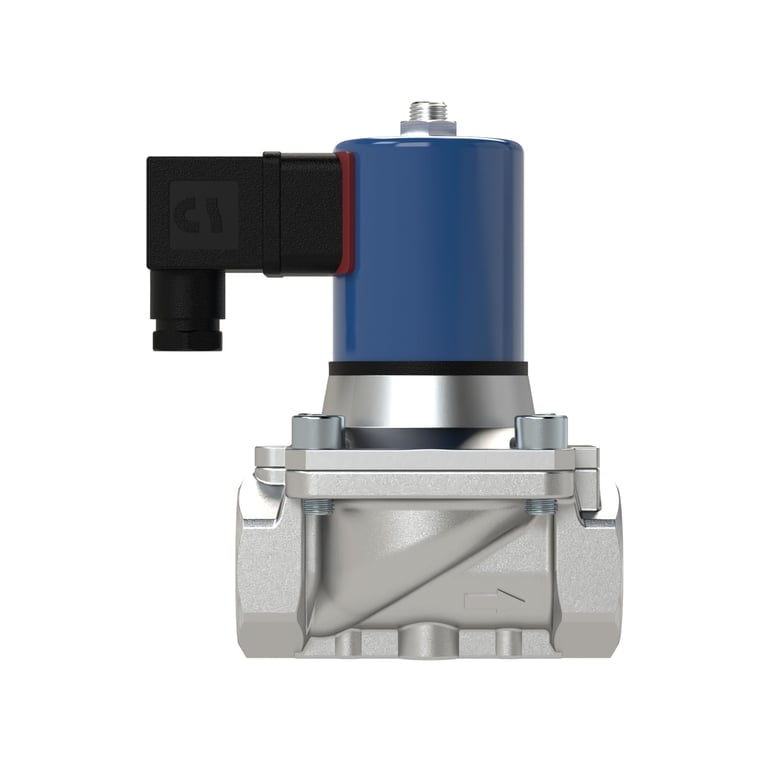 Riegler 146076 2/2 MV, NC, ES, G3/4, DN20, PN 0-12, FPM, zwangsg., 24V DC - Bild 2