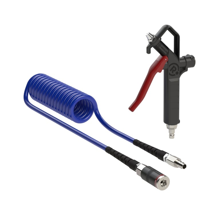 Riegler 146090 Spiralschlauch-Pistolen-Set Kunststoff PU-Schl.-ø 10x6,5, max. 3m