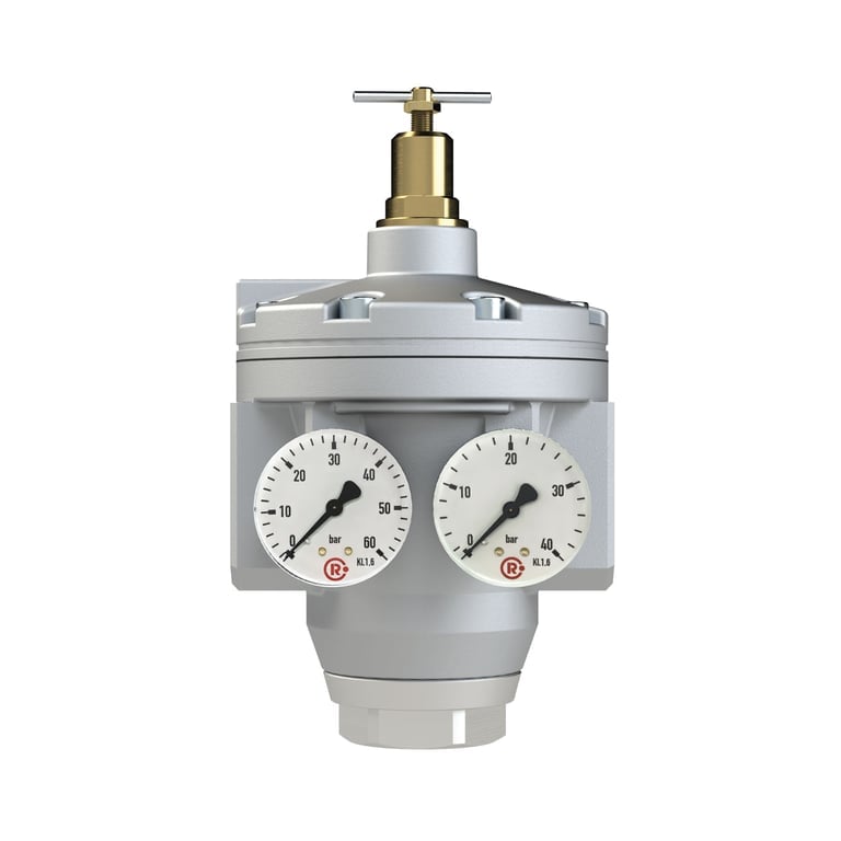 Riegler 146279 Großdruckregler mit 2 Manometern, G 2, Regelbereich 0,5 - 25 bar - Bild 2