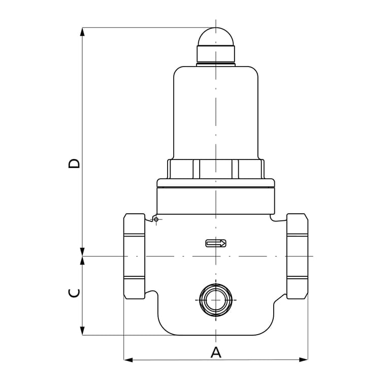 Riegler 146316 Druckregler f. Trinkw., Rotguss, m. Mano, G 1/2 IG, 1 - 8 bar - Bild 4