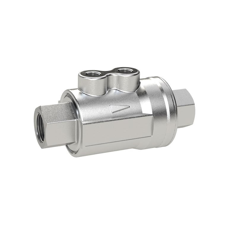 Riegler 146451 Koaxialventil, pneumat. bet. einfachw. NC, MS vern. NBR, Rp 1 1/4 - Bild 1