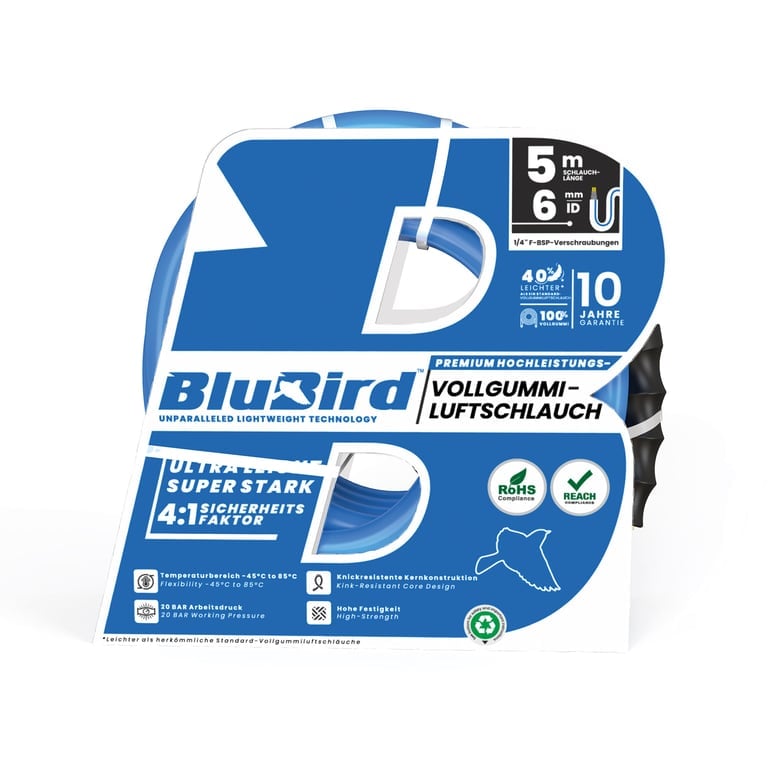 Riegler 146494 Vollgummi-Werkstattschl. »BluBird«, Ø12x6, max. 20 bar, Set 5 m - Bild 3