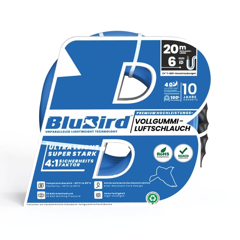 Riegler 146496 Vollgummi-Werkstattschl. »BluBird«, Ø12x6, max. 20 bar, Set 20 m - Bild 3