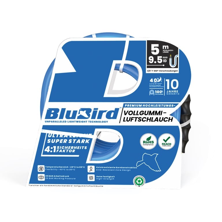 Riegler 146497 Vollgummi-Werkstattschl. »BluBird«, Ø15,5x9,5, 20 bar, Set 5 m - Bild 3