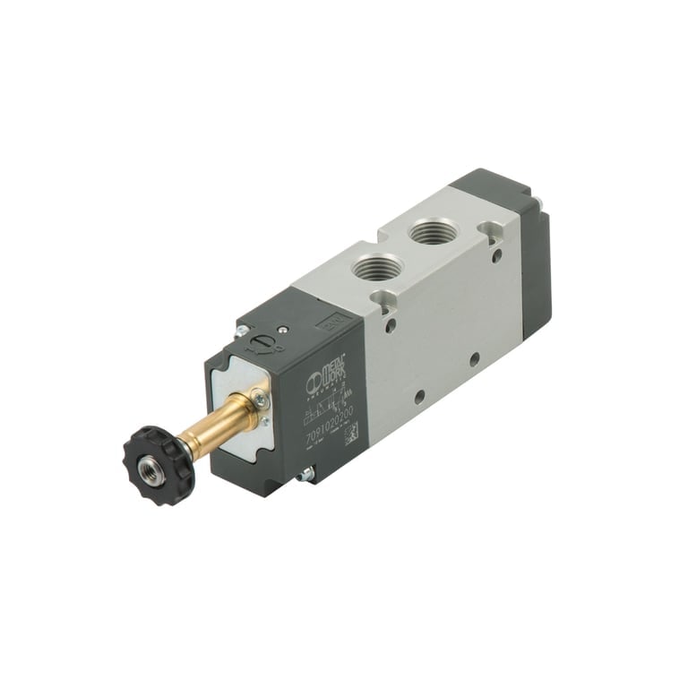 Riegler 146710 5/2-Wegeventil »BASIC«, elektropneumatisch, monostabil, G 1/8 - Bild 1
