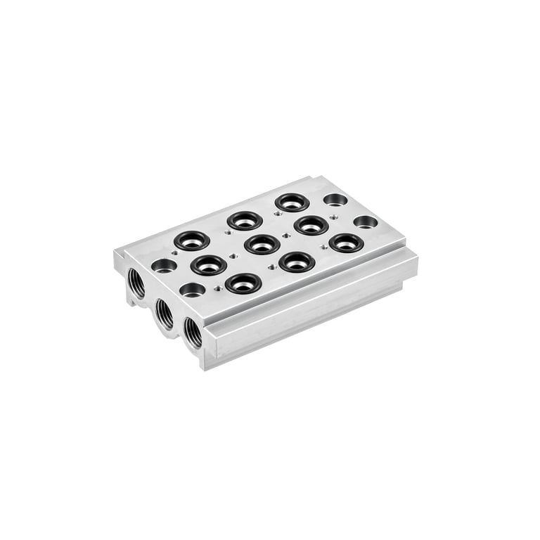 Riegler 146716 Mehrfach-Grundplatte 3-fach »BASIC«, G 1/8