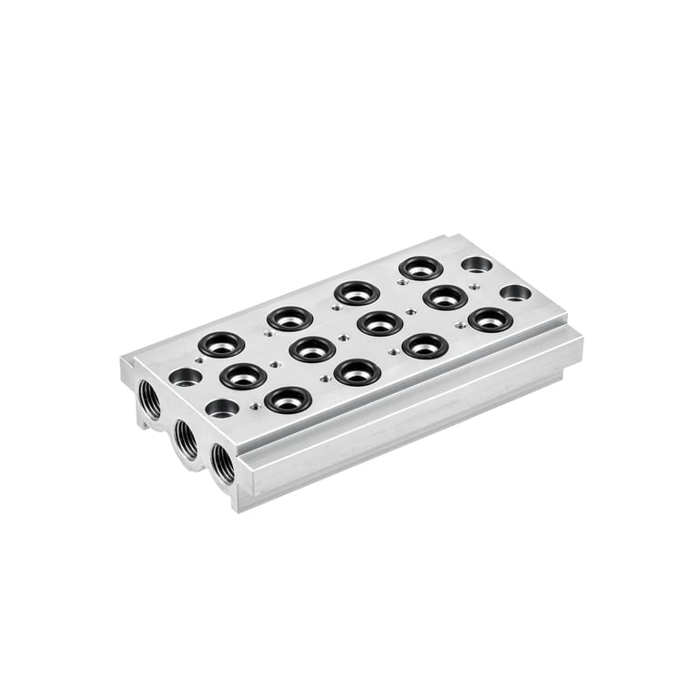 Riegler 146726 Mehrfach-Grundplatte 4-fach »BASIC«, G 1/4