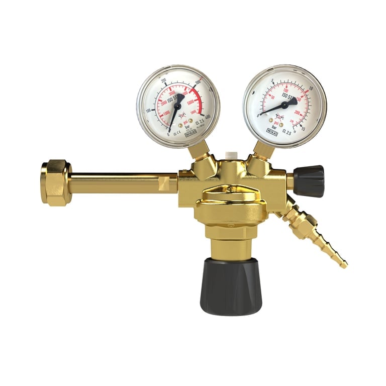 Riegler 146754 Flaschendruckminderer, 200 bar, Druckluft, Arbeitsdr. 0-10 bar - Bild 2