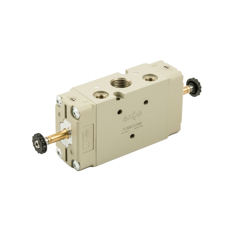 Riegler 147120 3/2-Wegeventil, elektropn., ext. Steuerluft, bistabil, G 1/2 - Bild 1