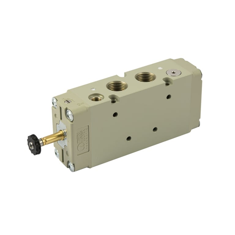 Riegler 147124 5/2-Wegeventil, elektropn., ext. Steuerluft, monostabil, G 1/2 - Bild 1