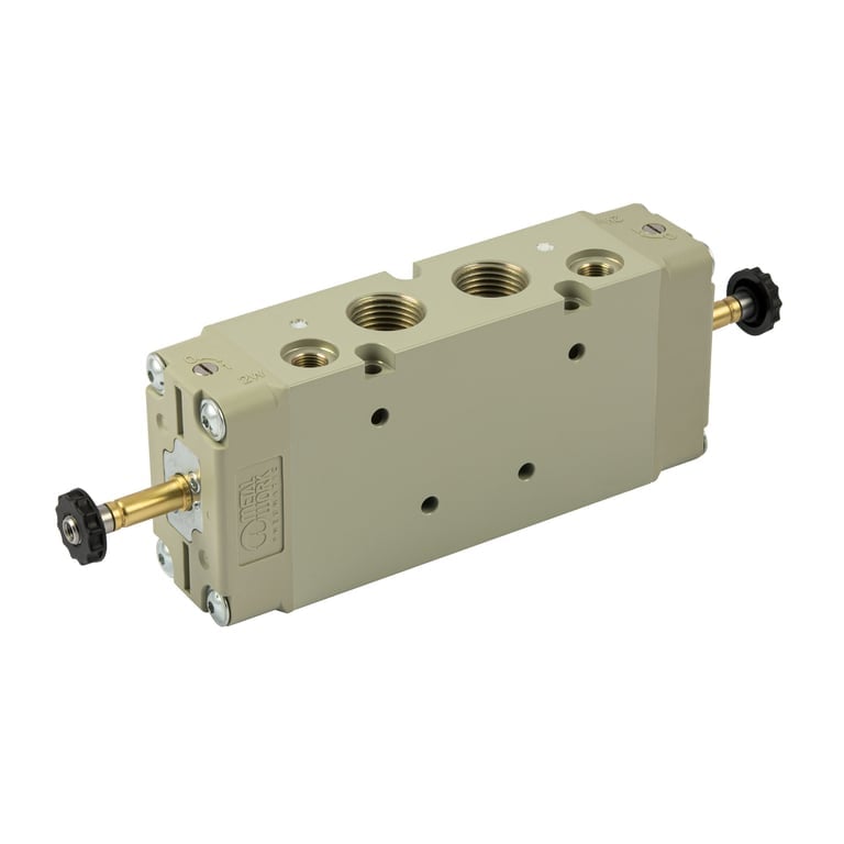Riegler 147128 5/2-Wegeventil, elektropn., ext. Steuerluft, bistabil, G 1/2 - Bild 1