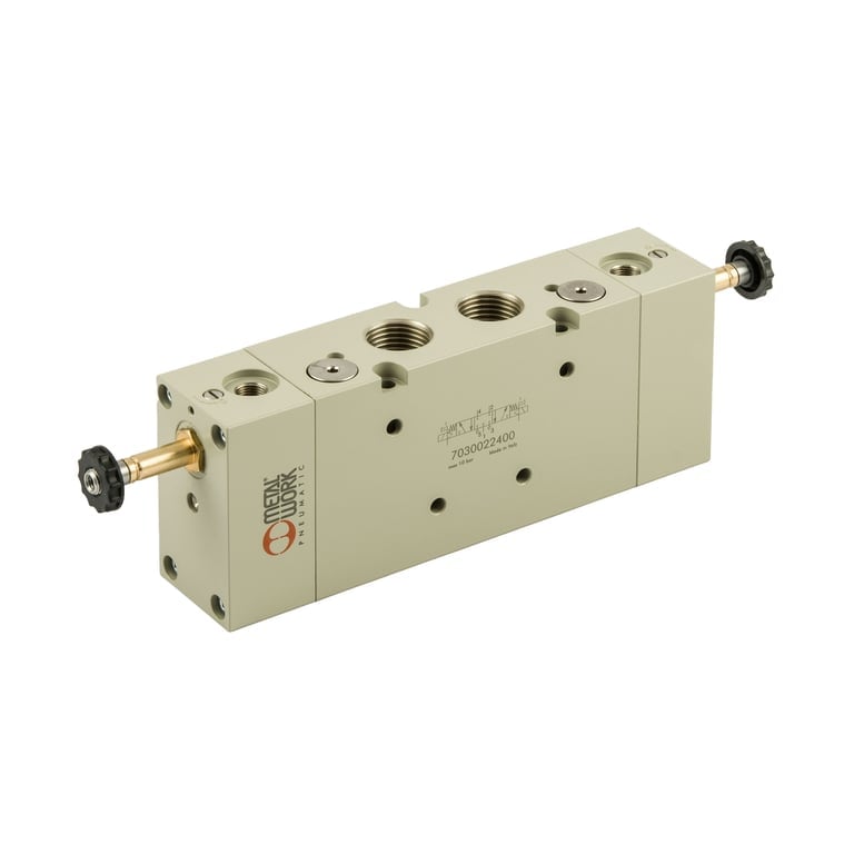 Riegler 147136 5/3-Wegeventil, elektropn., ext. Steuerl., Mitte entlüftet, G 1/2 - Bild 1