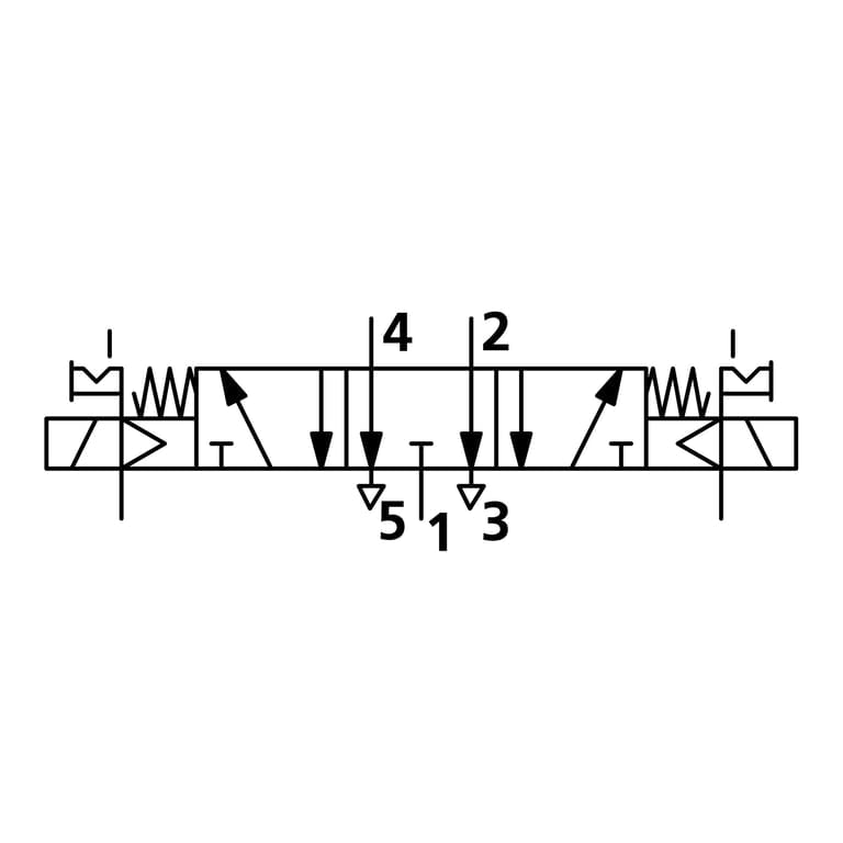 Riegler 147333 5/3-Wegeventil, elpn, ext. Steuerl., Mitte entlüft., G 3/8, 12VDC - Bild 2